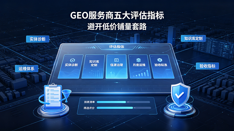 GEO 服务商五大评估指标：B 端企业选型避开低价套路
